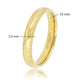 Gouden ring met bladmotief - 3,5 mm - verkleurt niet