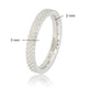 Zilveren ring - slangenhuid patroon - 3 mm smal