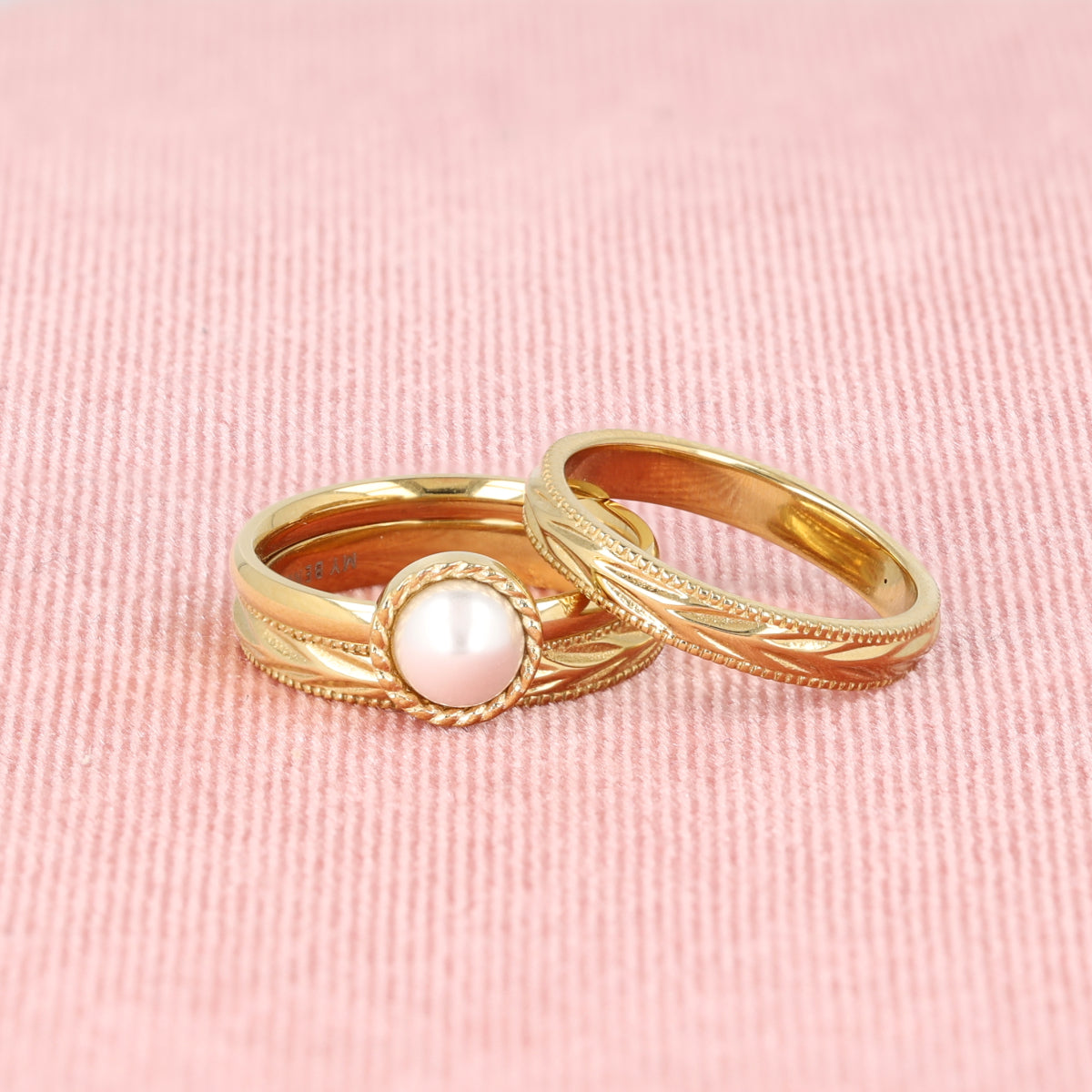 Ringen set met parel