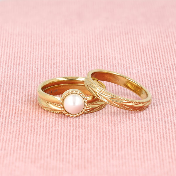 Ringset mit Perle