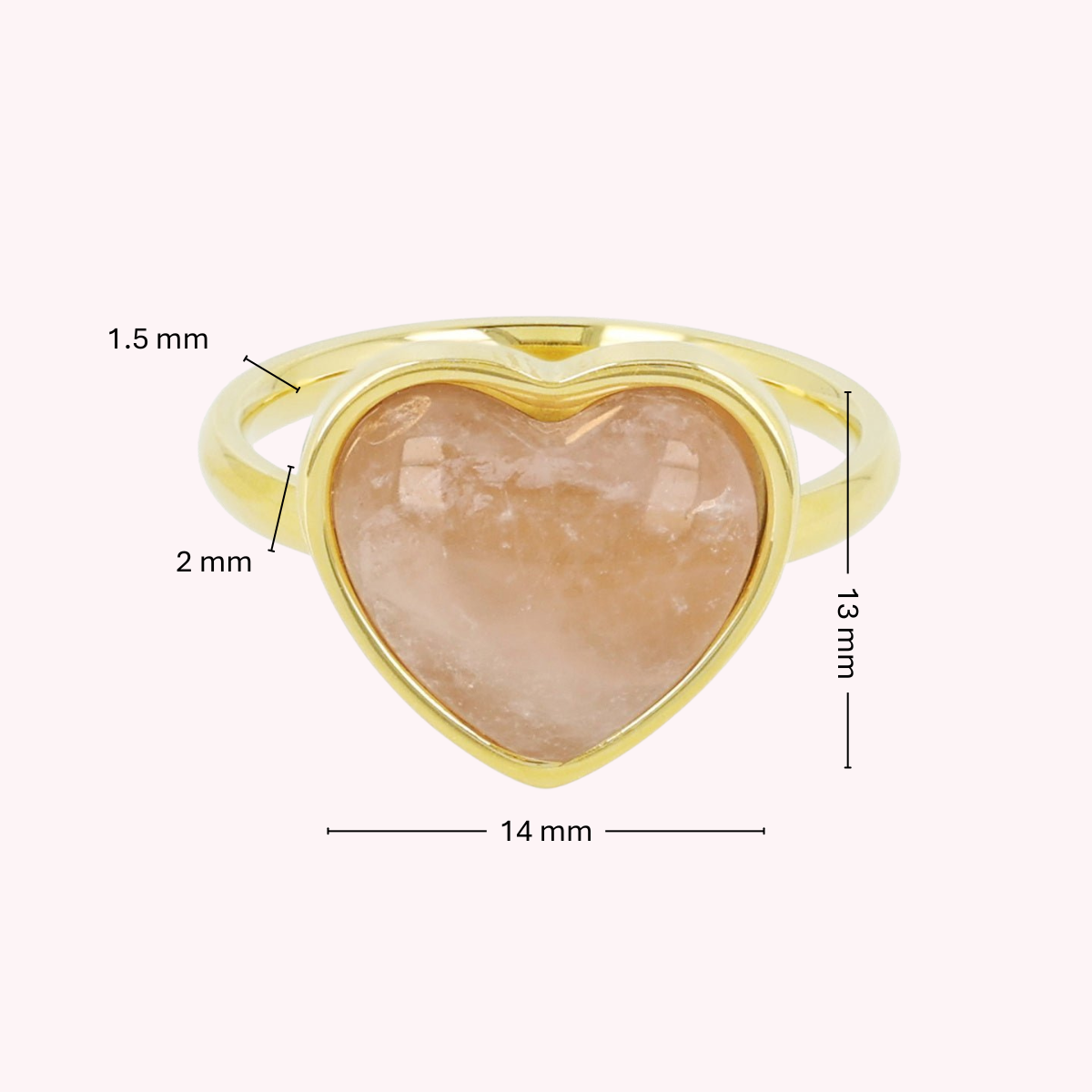 Harter Ring • Rosenquarz
