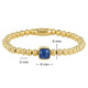 Gouden armband met Blue Aventurine edelsteen