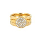 Set mit Zirkonia-Ring