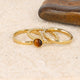 Ringset mit Tigerauge