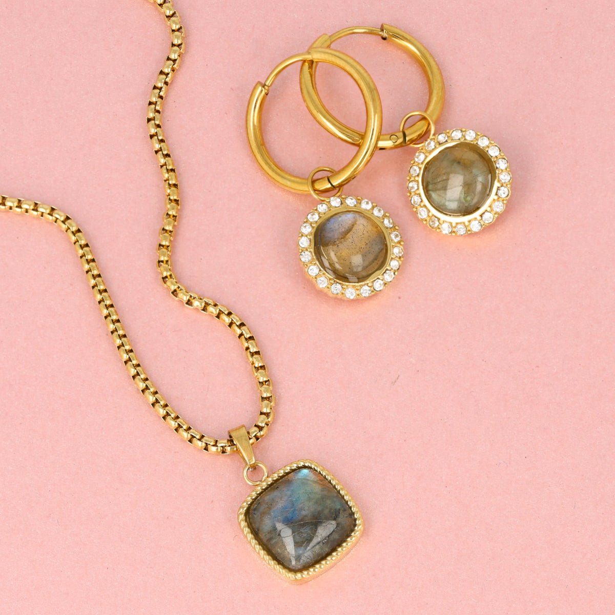 Labradorite ketting - unieke glans - My Bendel - My Bendel