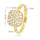 Vierkante Ring met Zirkonia Steentjes