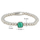 Elastische Malachite Dames Armband - Luxe stainless steel armband