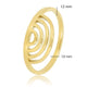 Graceful ring with 4 arches - Unique design - 14K gold plating