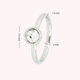 Ring mit rundem Glasstein & gedrehtem Rand • Kristall • Silber