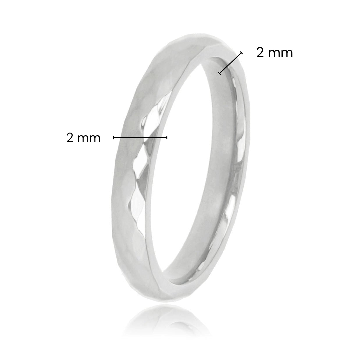 Facettierte silberne Ring - Elegant und kombinierbar