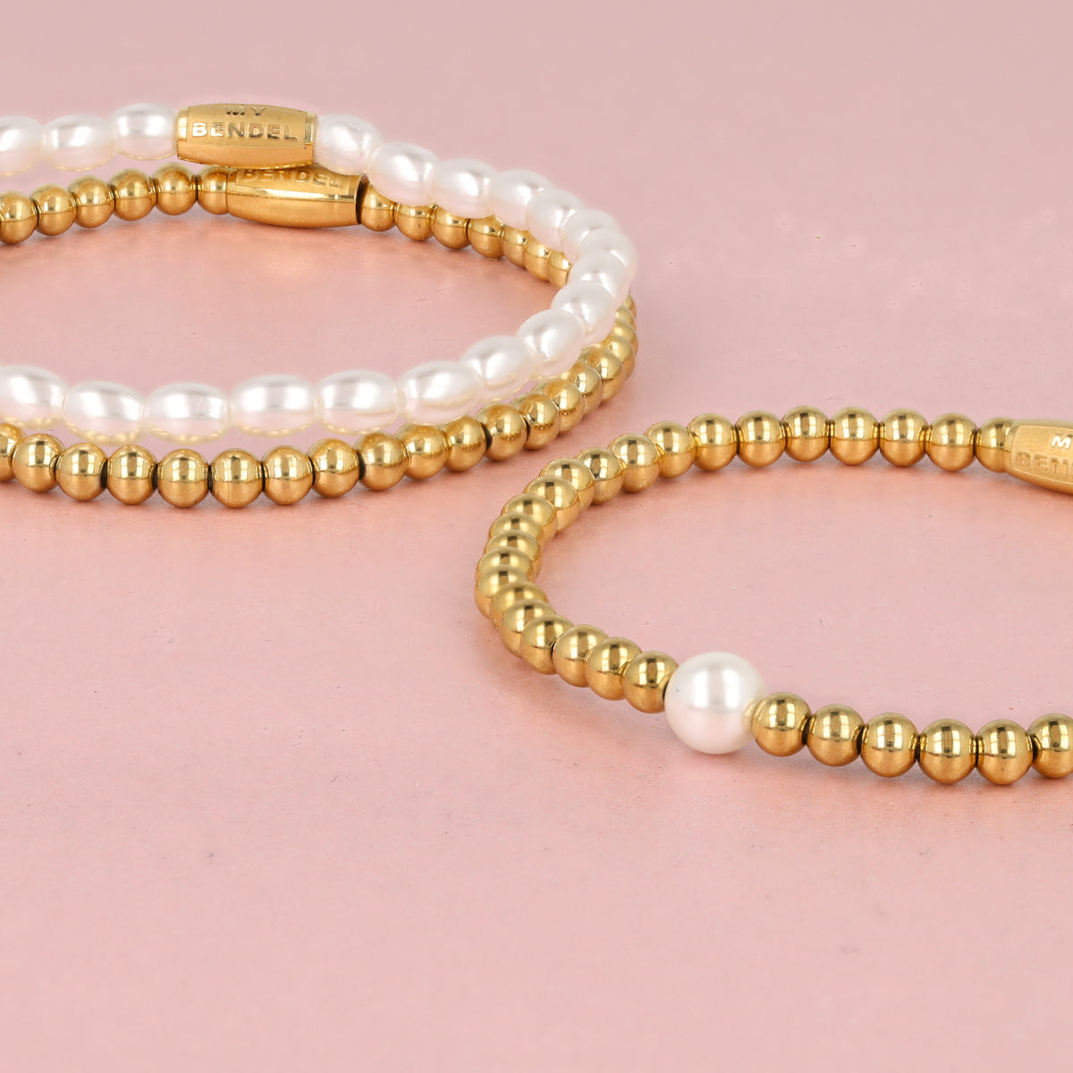 Parel armbanden set