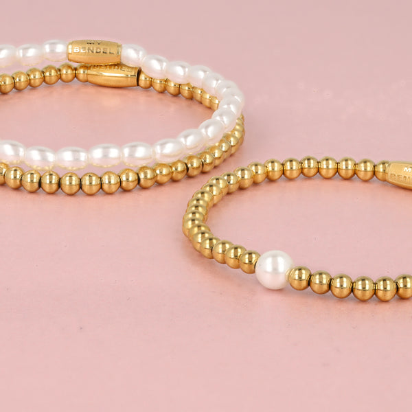 Pearl bracelet set
