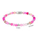 Elastisches Armband Rose Stripe Achat Edelstein