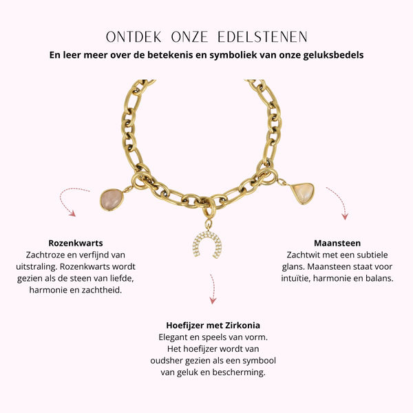 Schakelarmband met diverse bedels