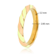 Goldener Ring - orange und grünes Epoxid - farbenfrohes Accessoire