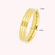 Goldener Stapelring - Luxuriöses Aussehen - 4mm breit