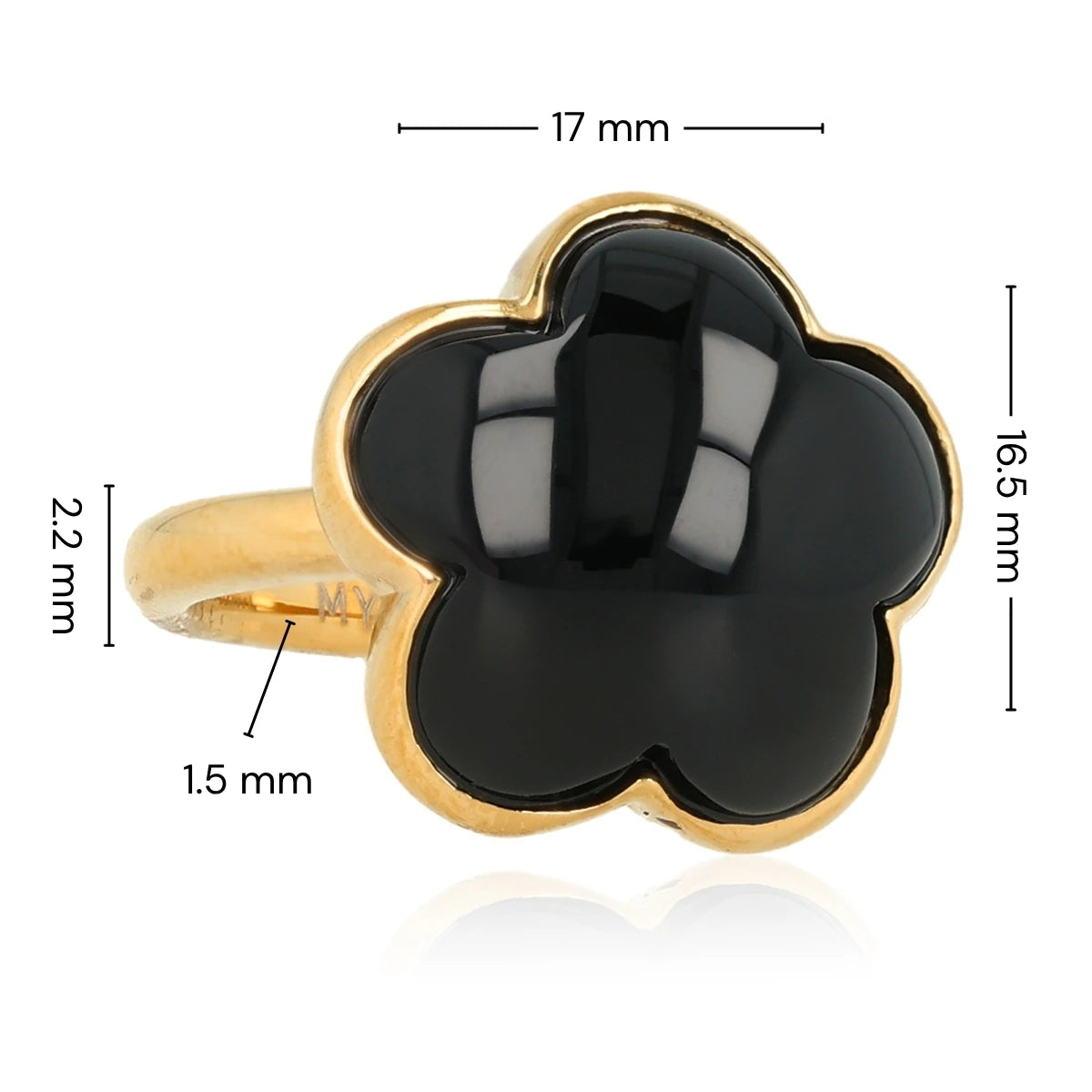 Bloemen Ring • Onyx