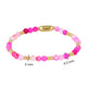 Goldenes Armband mit Rosenstreifen-Achat Edelstein