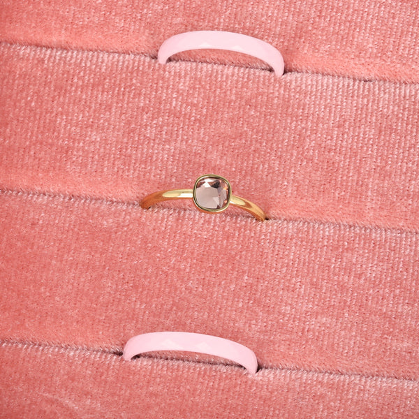 Ringset rosa Keramik