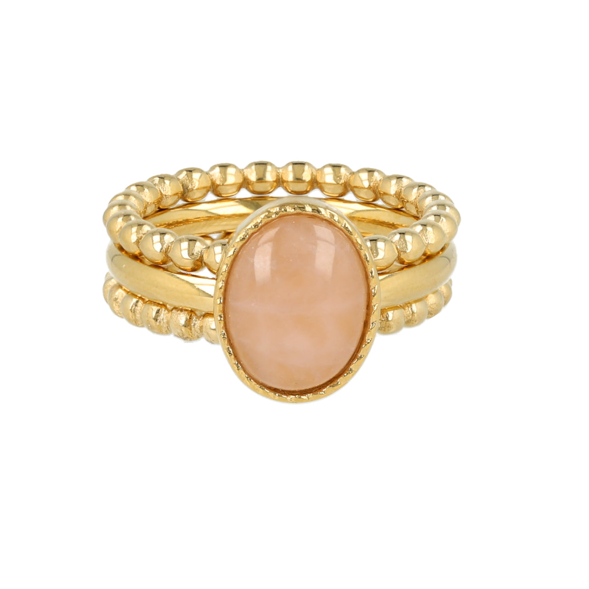 Ringenset Rose Quartz