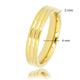 Gouden aanschuifring - Luxe uitstraling - 4mm breed