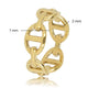 Gold ring with links - Stylish and modern jewelry