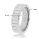 Silver-colored ring - stylish ridges - timeless charm