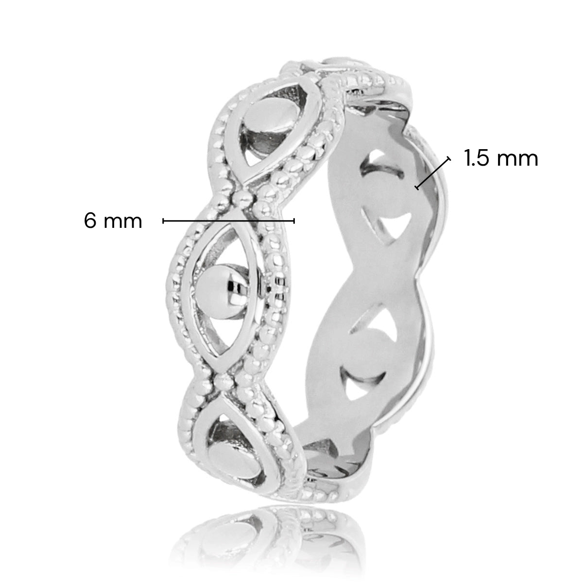 Zilveren gevlochten open ring - Tijdloze stijl en elegantie