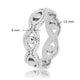 Zilveren gevlochten open ring - Tijdloze stijl en elegantie