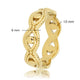 Golden braided open ring - Timeless style and elegance