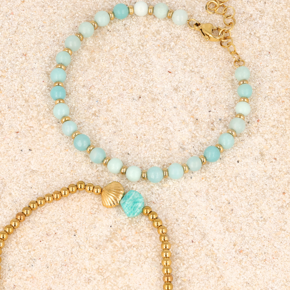 Amazonit Armbänder Set