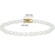 Gouden Armband met Witte Parels - Stijlvol Accessoire