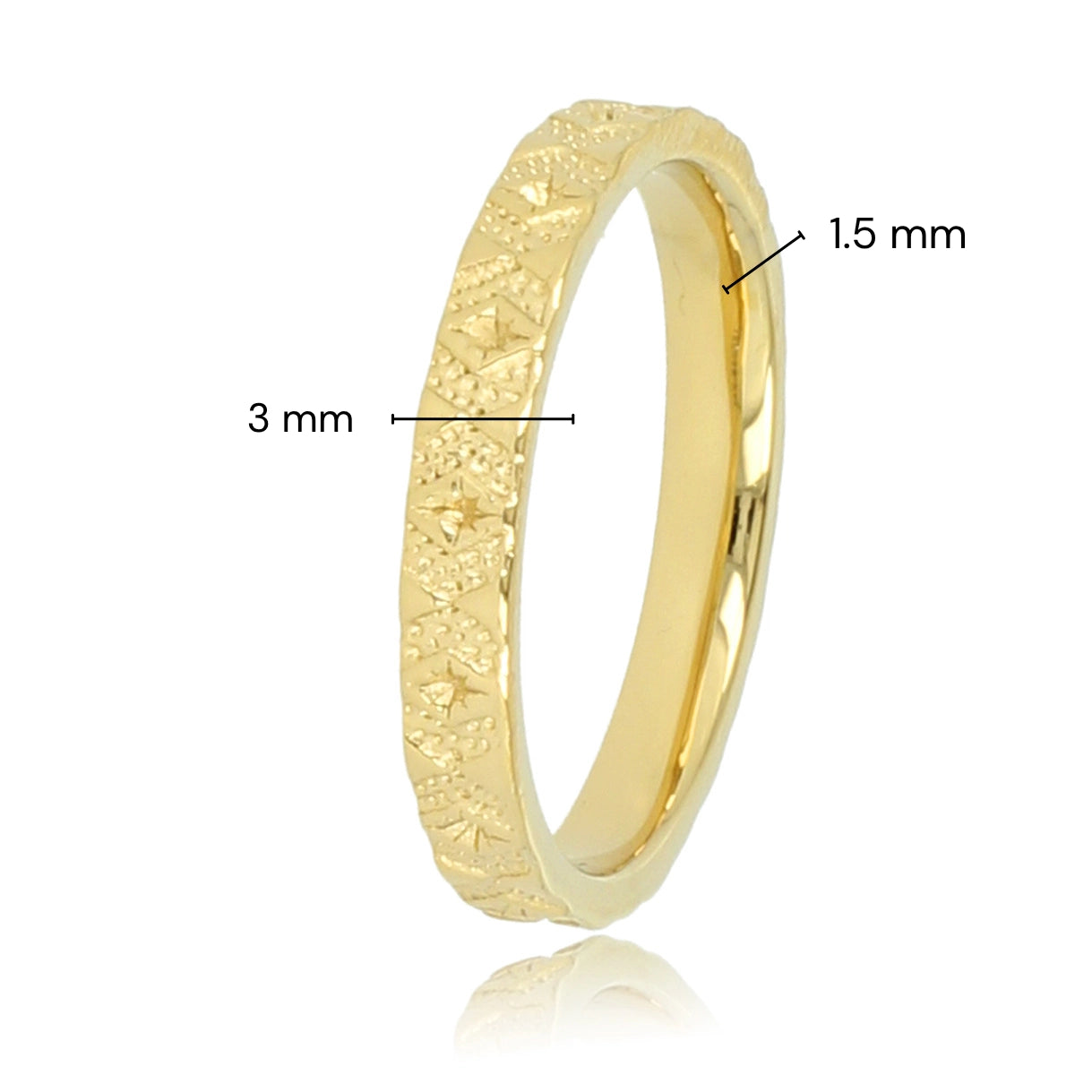Goldener Ring mit Sternchen - Zeitloser Charme und Eleganz