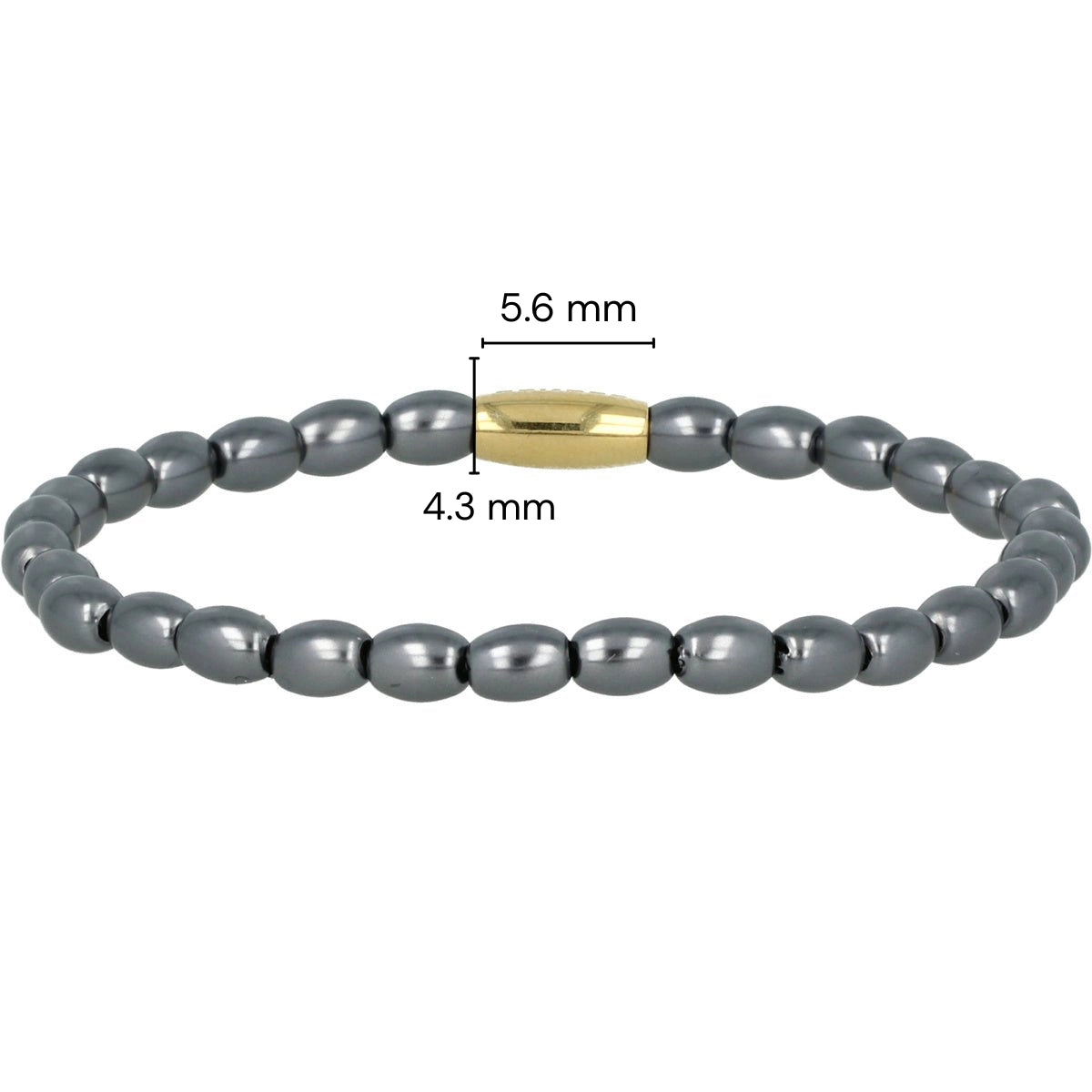 Golden Bracelet with Black Pearls - Mysterious Design