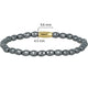 Golden Bracelet with Black Pearls - Mysterious Design