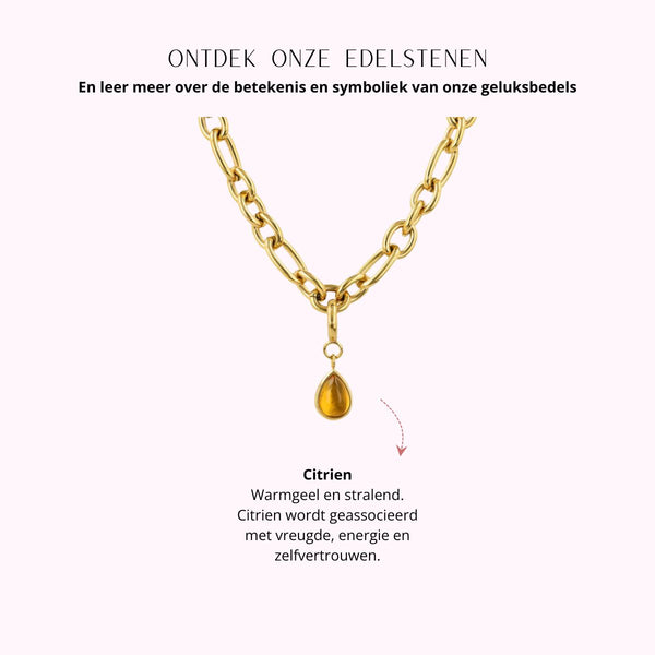 Kette mit Citrin - Geburtsstein November
