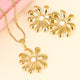 Set goldene Blumenschmuck Set