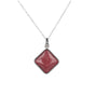 Zilveren Schakelketting met Red Aventurine Hanger - My Bendel