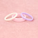 Unbreakable narrow white ceramic ring - 2 mm
