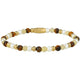 Elastische Kralenarmband met Verschillende Edelstenen - Tiger Eye, Citrine & Parels