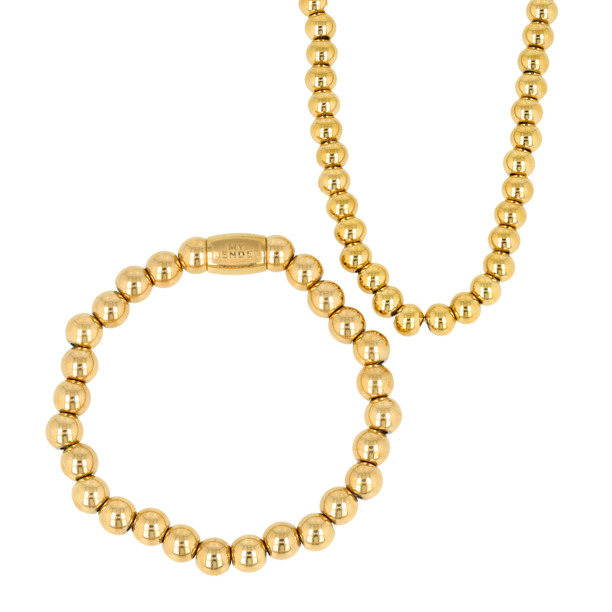 Schmuckset goldene Perlen