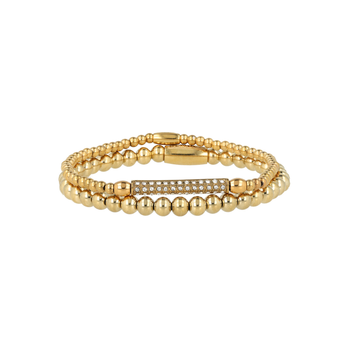 Bracelet set with zirconia charm