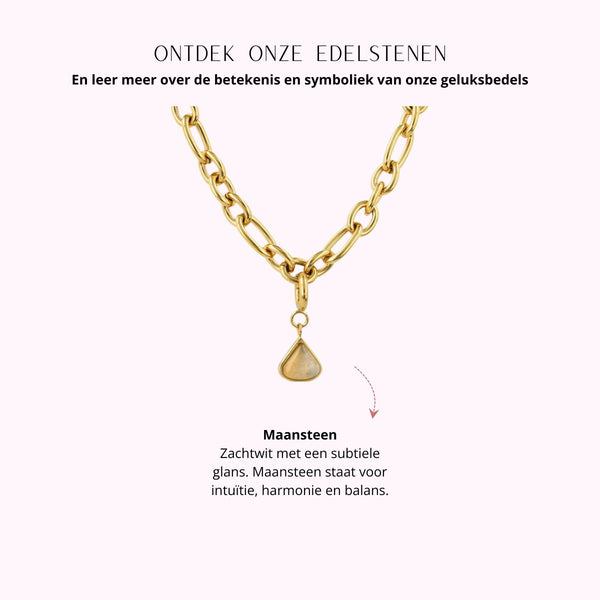 Halskette mit Mondstein – Geburtsstein Juni