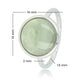 Silberner Ring - grüner Fluorit Edelstein - Selbstvertrauen