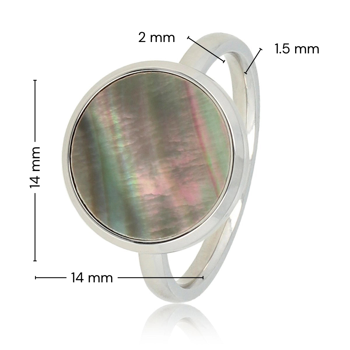 Silberner Ring - schwarze Perle - elegant und einzigartig