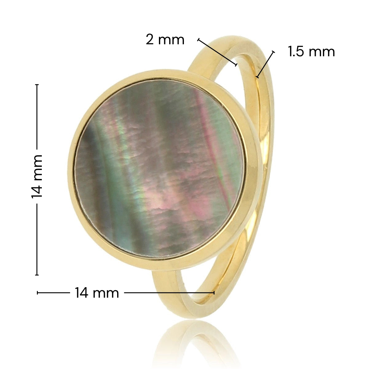 Goldener Ring - einzigartige schwarze Perle - elegantes Aussehen