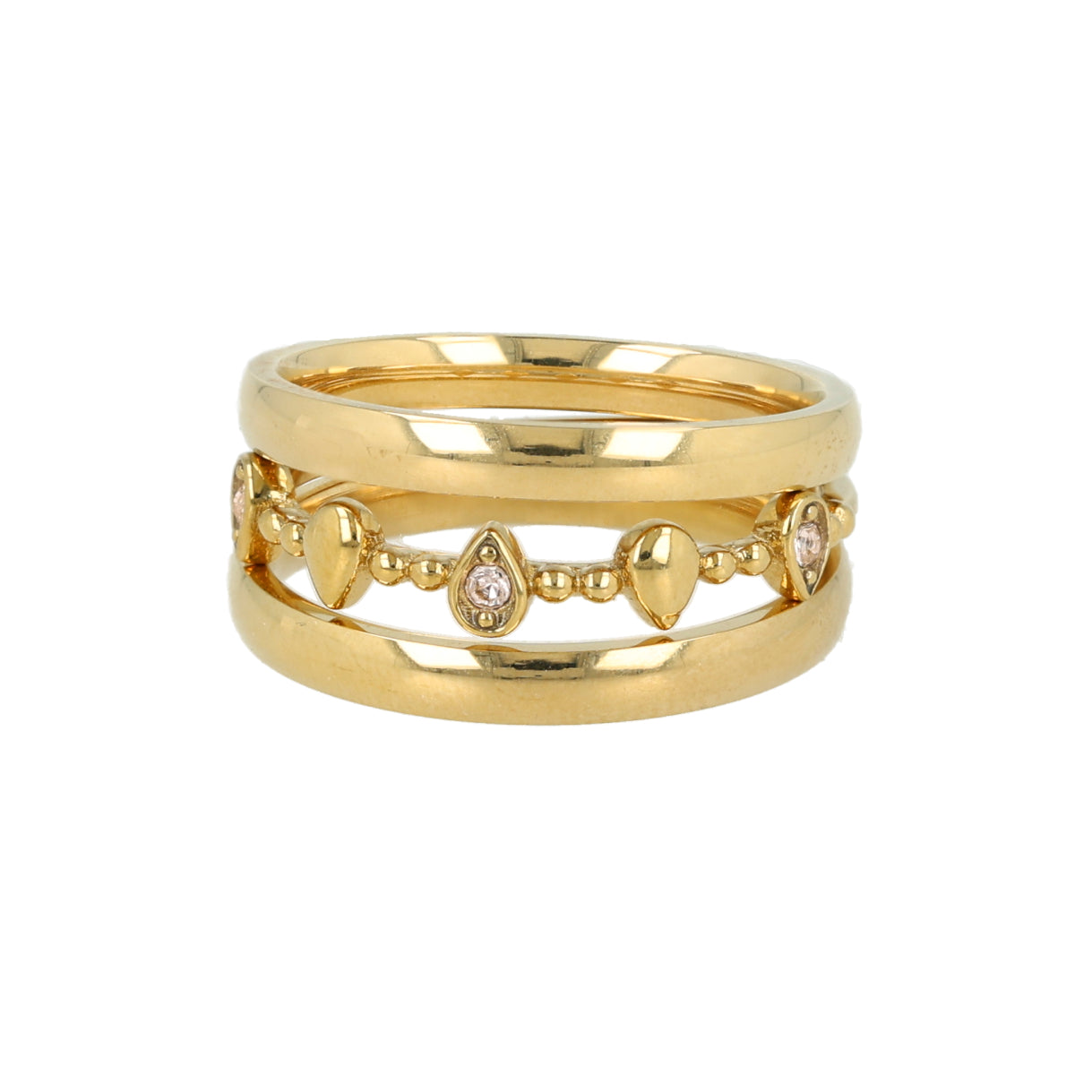 Ringen set met zirkonia