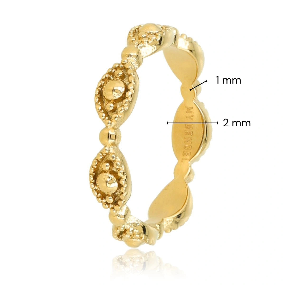 Gouden ring met oog - Bescherming en balans