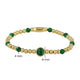 Edelstenen armband met Malachite bedel