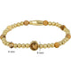 Gold Charm Bracelet with Picture Jasper Gemstone